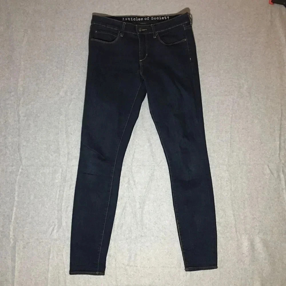 Womens Articles of Society JeansโSize 29 Denim Dark Wash Basic Skinny Classic